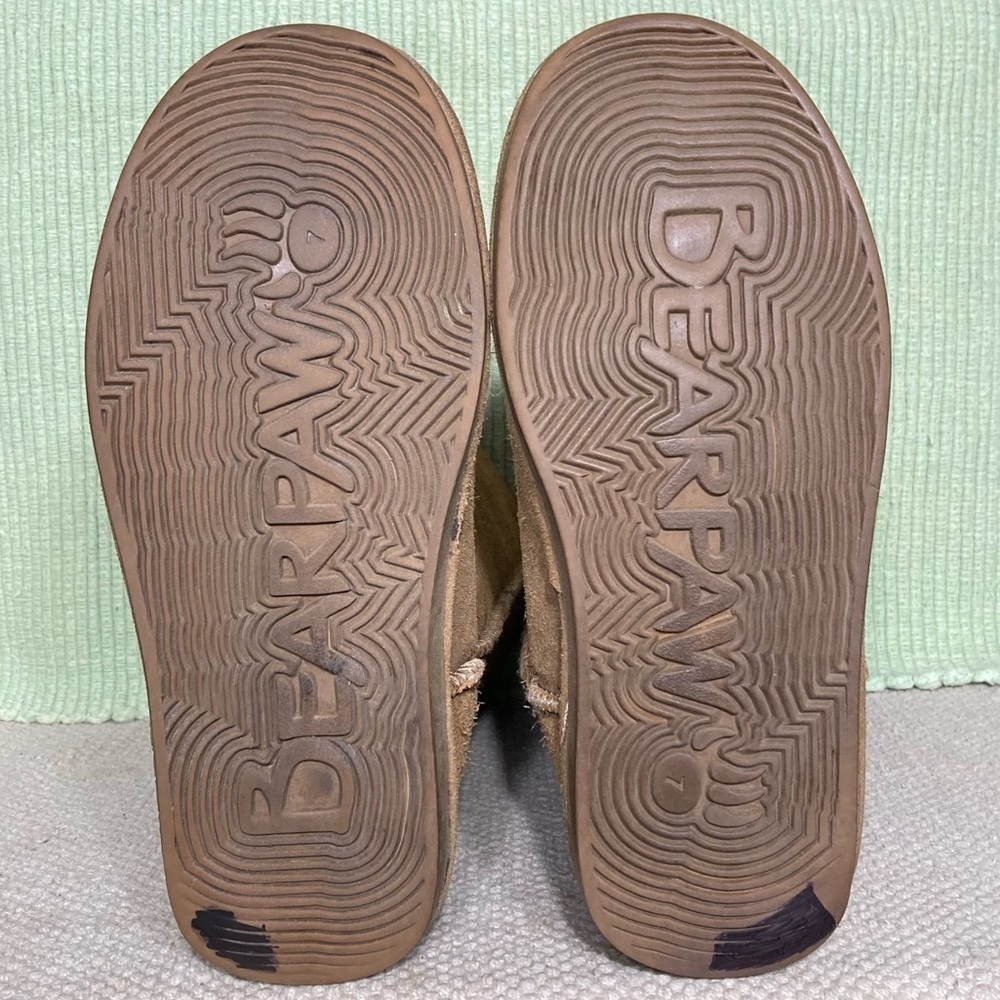 BEARPAW Womens Tan Eva Tall Suede/Wool/Sheepskin Warm Winter Boots SZ US 7 - Picture 8 of 12